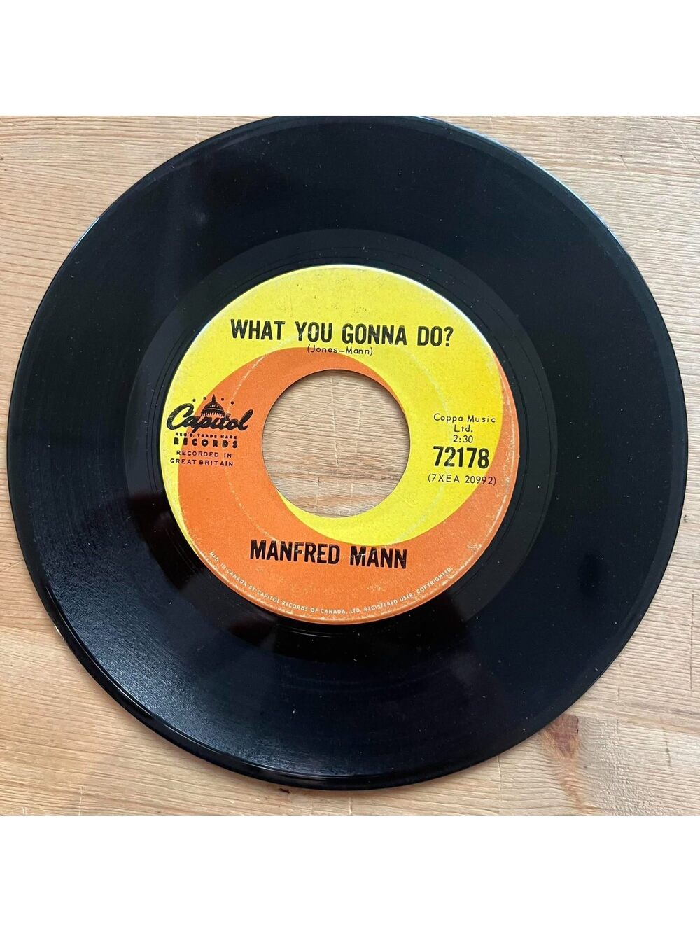 Manfred Mann - What you gonna Do?/Do Wah Diddy Diddy 45rpm VG+ R12